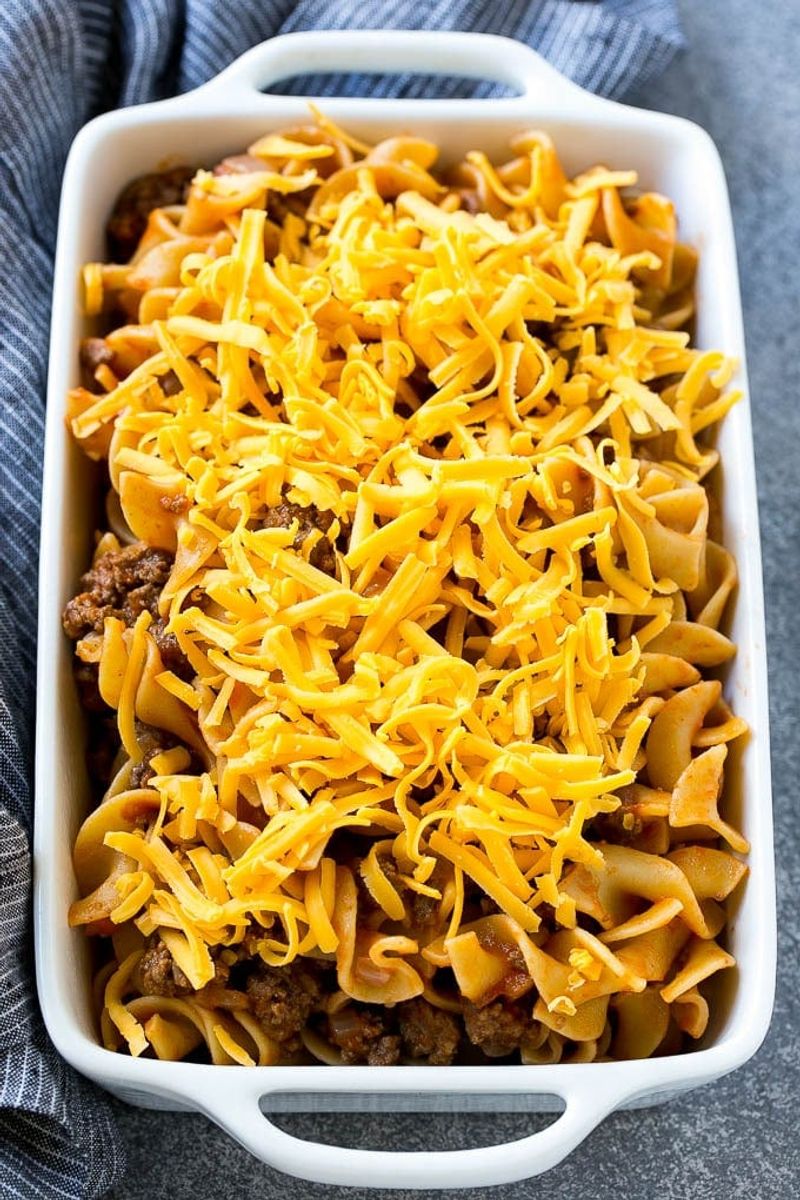 Hamburger Noodle Casserole