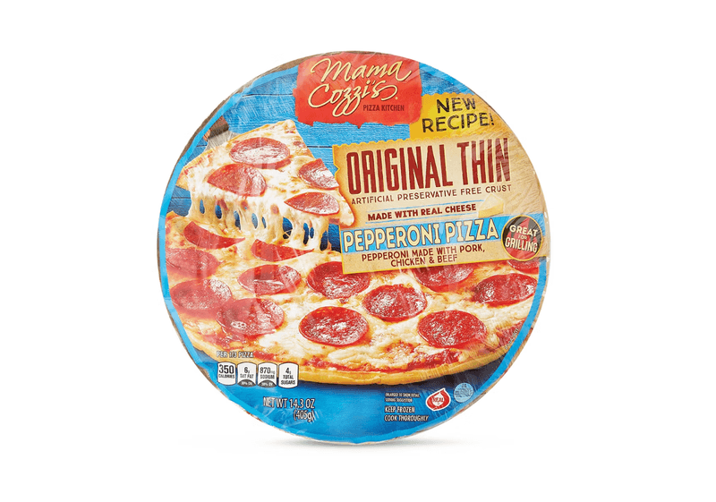Mama Cozzi’s Frozen Thin Crust Pizza