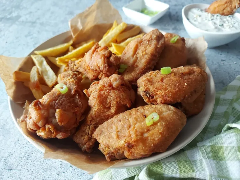 Crispy fried items (like fritters or fried chicken)