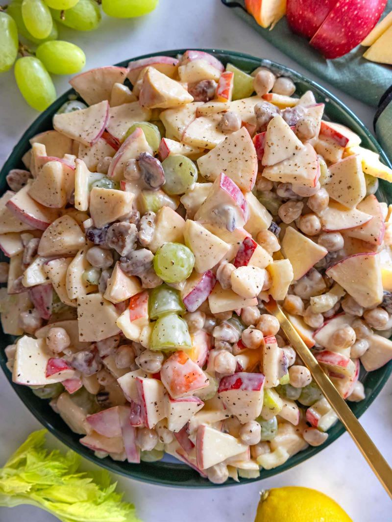 Tahini Apple Chickpea Salad