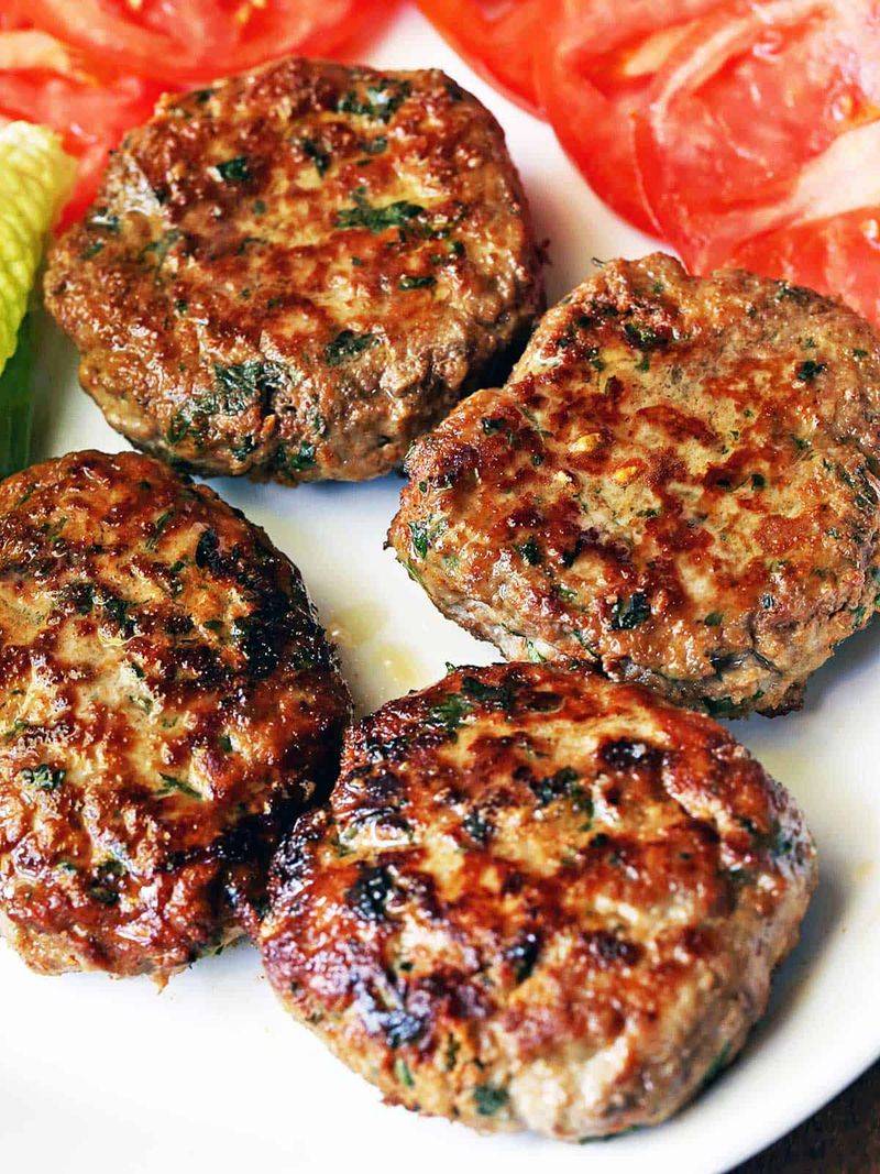 Dry, thick turkey burgers