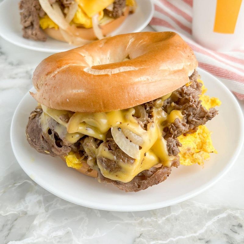 Steak, Egg & Cheese Bagel
