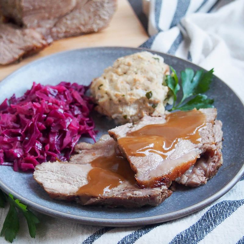 Schweinebraten (Roast Pork with Gravy)