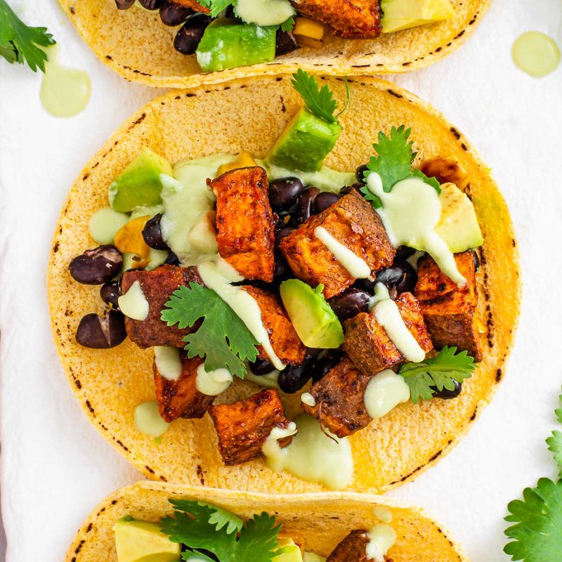 Black Bean and Sweet Potato Tacos