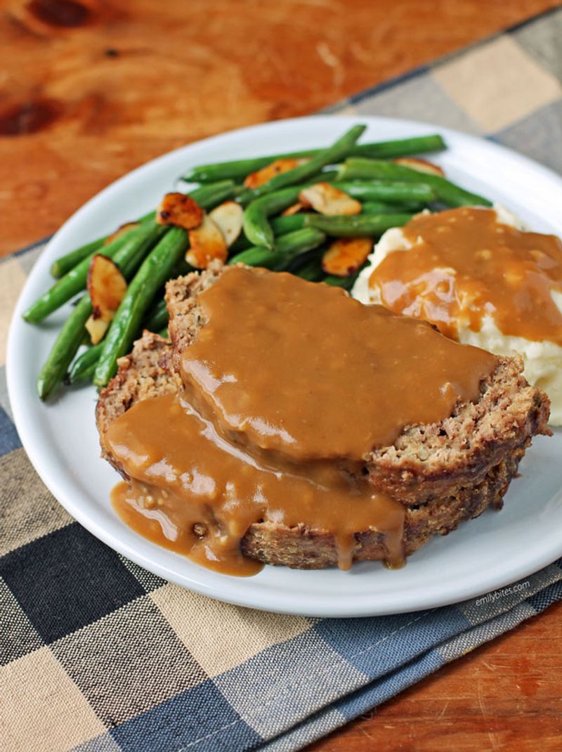 Meatloaf with Brown Gravy