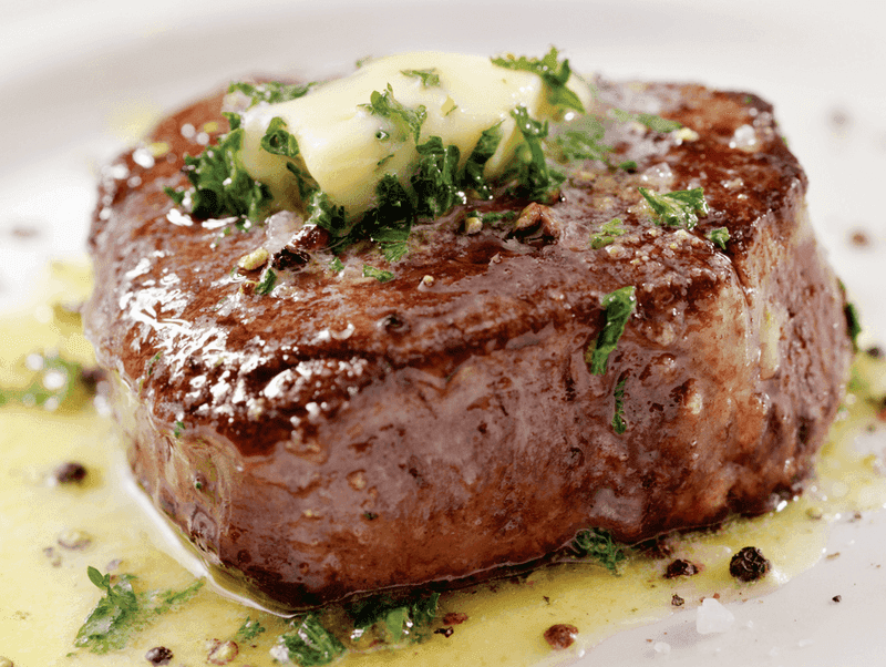 Filet Mignon with Garlic Butter