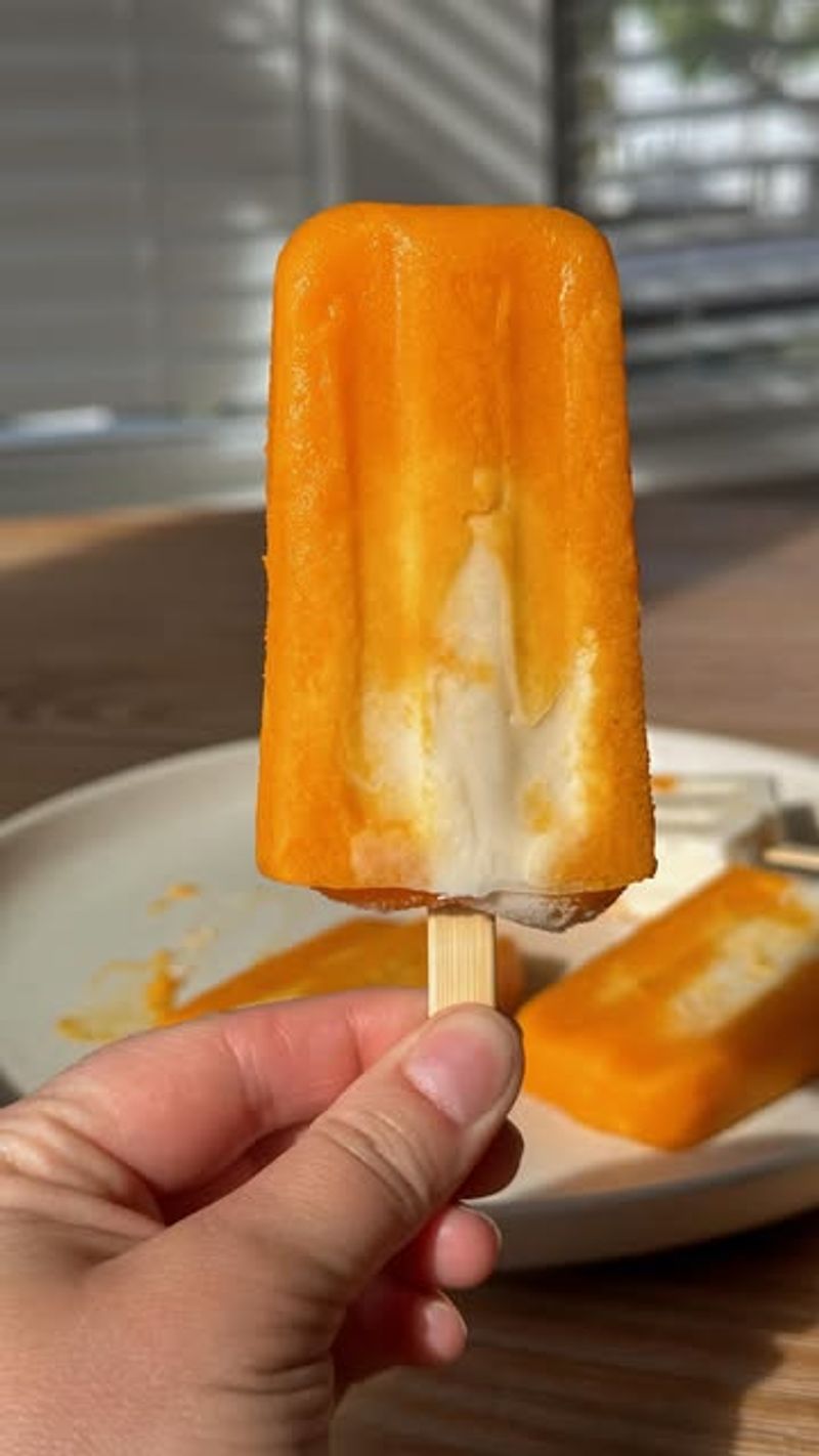 Creamsicle-Style Orange Pops