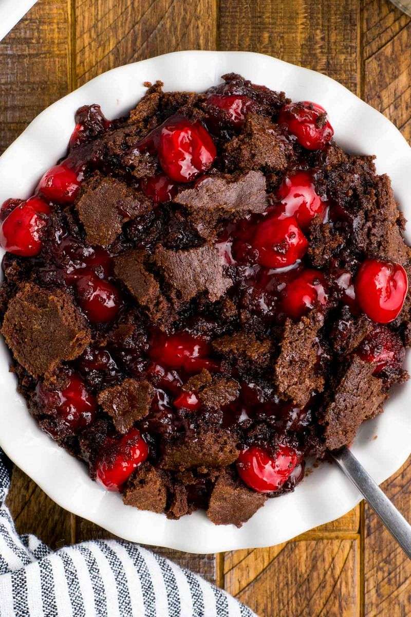 Chocolate Cherry Dump Cake