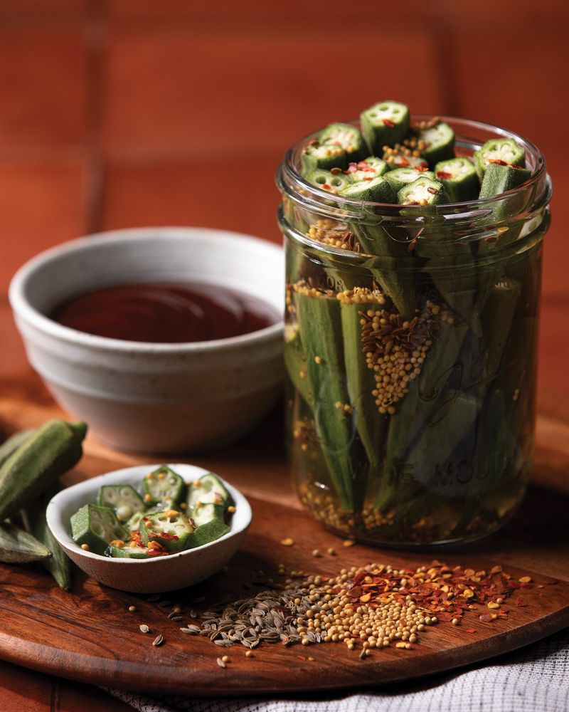 Pickled vegetables and olives