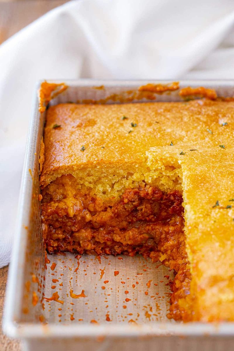 BBQ Chicken Cornbread Casserole