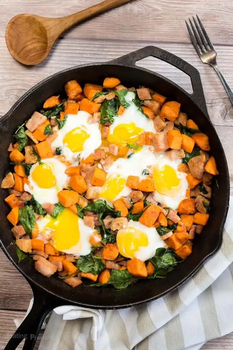 Ham and Sweet Potato Hash