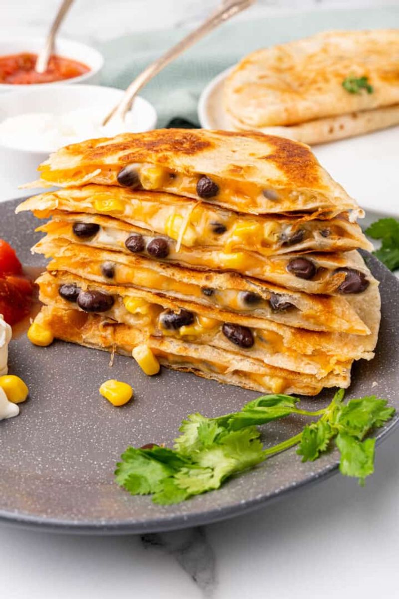 Bean and Cheese Quesadillas