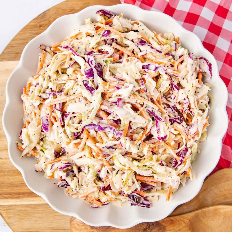 Store-bought coleslaw