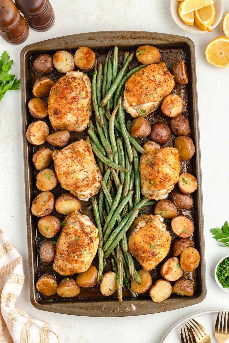 Sheet-Pan Ranch Chicken and Potatoes