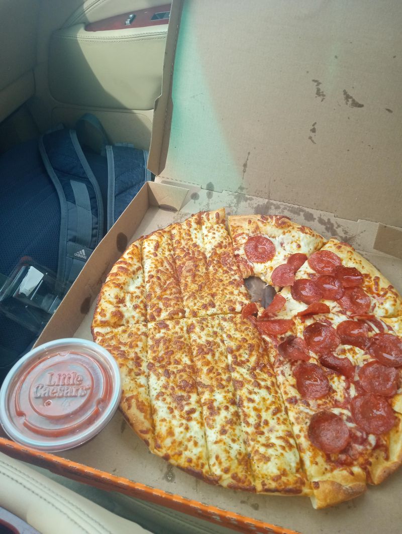 Split toppings half and half