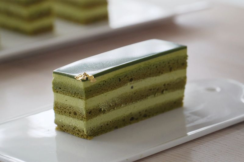 Matcha White Chocolate Cloud Cake