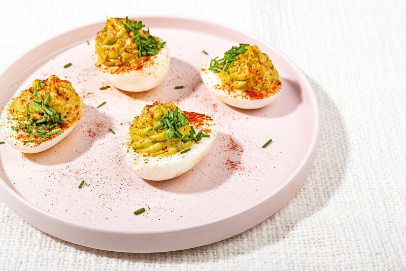 Hard Boiled Eggs With Paprika