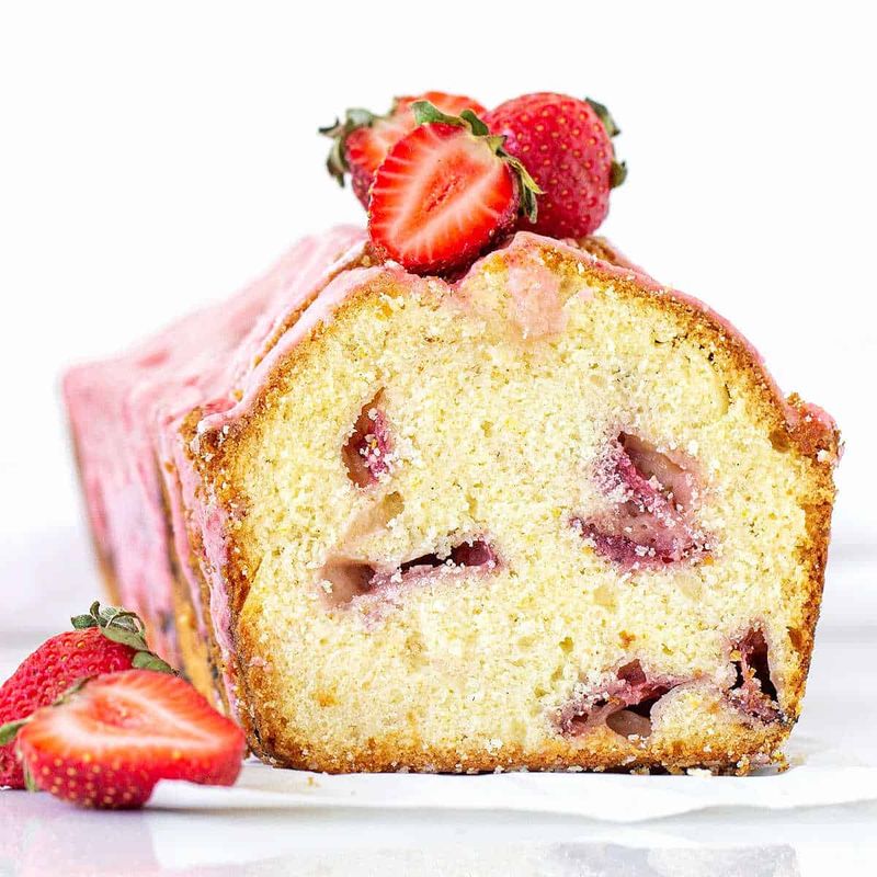 Strawberry pound cake