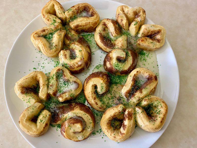Shamrock Puff Pastry Palmiers