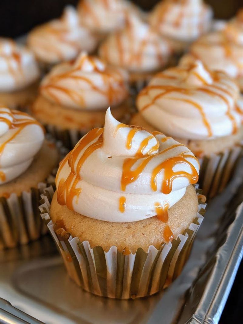 Bourbon Caramel Cupcakes