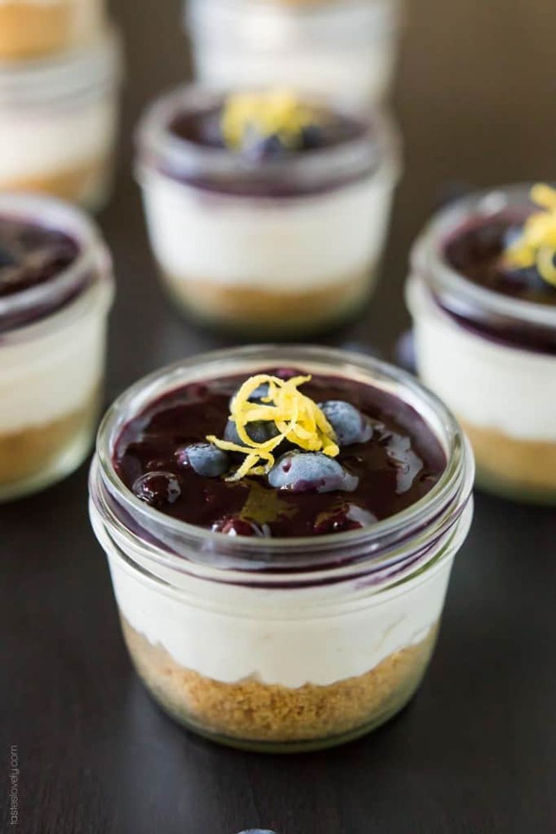 Blueberry Cheesecake Jars
