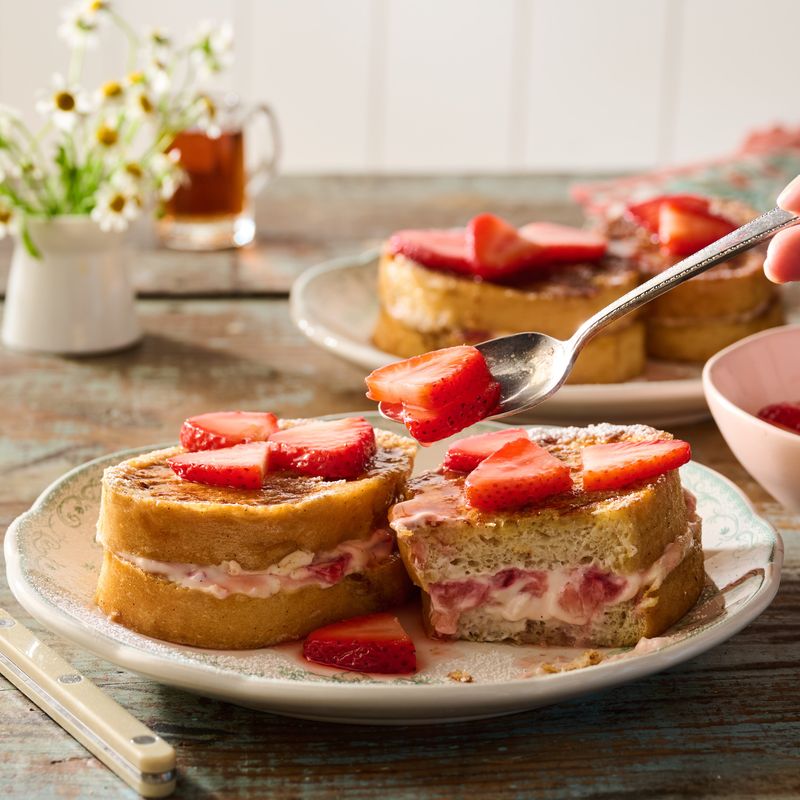 Strawberry French toast topping