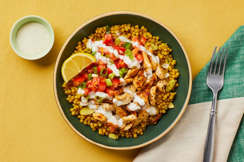 Chicken And Zucchini Couscous Bowl