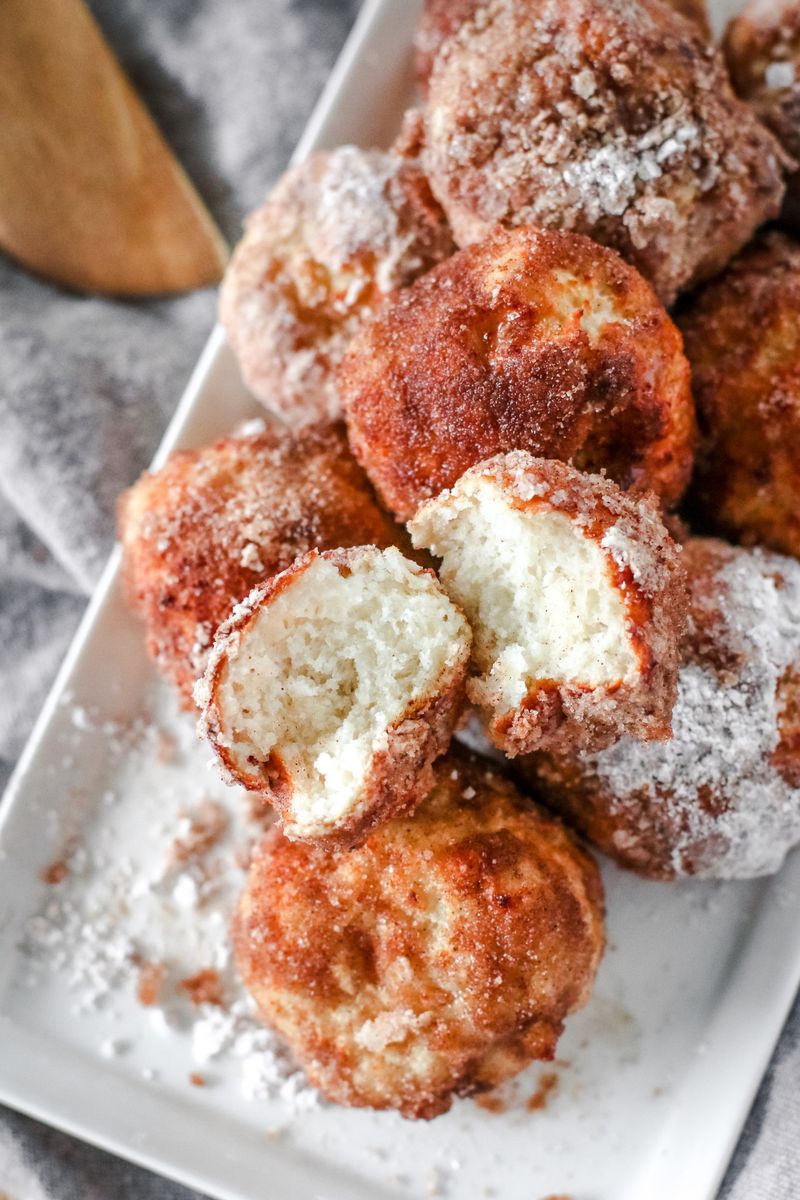 5 Minute Cinnamon Sugar Donut Holes