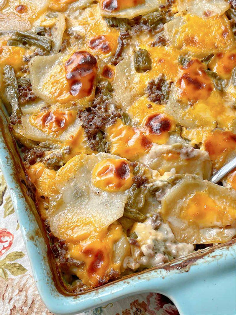 Ground Beef and Potato Casserole
