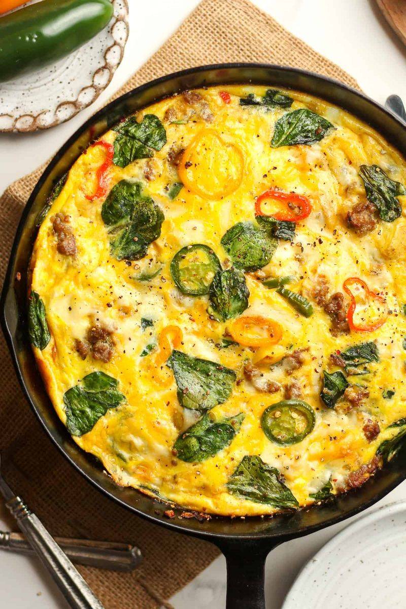 Sausage And Spinach Frittata