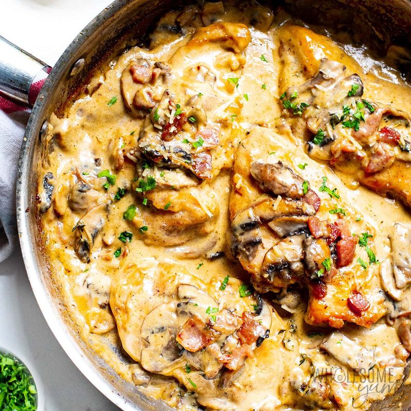 Creamy Mushroom and Thyme Chicken