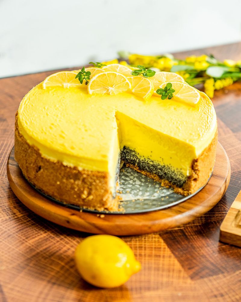 Lemon Poppy Seed Cheesecake