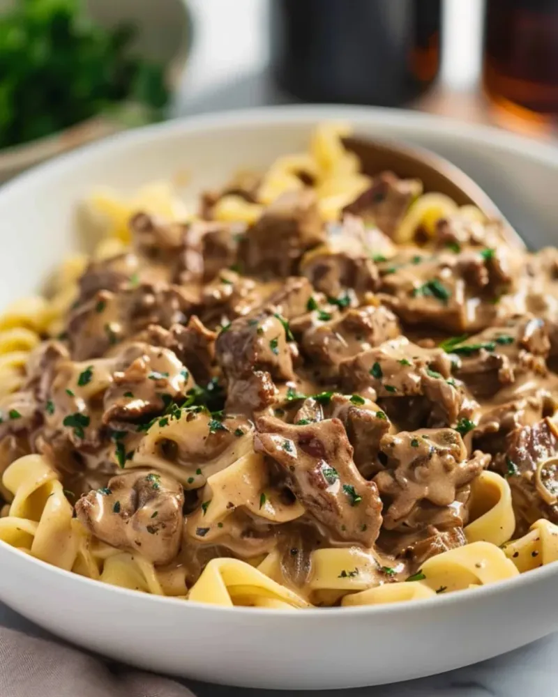 Instant Pot Beef Stroganoff