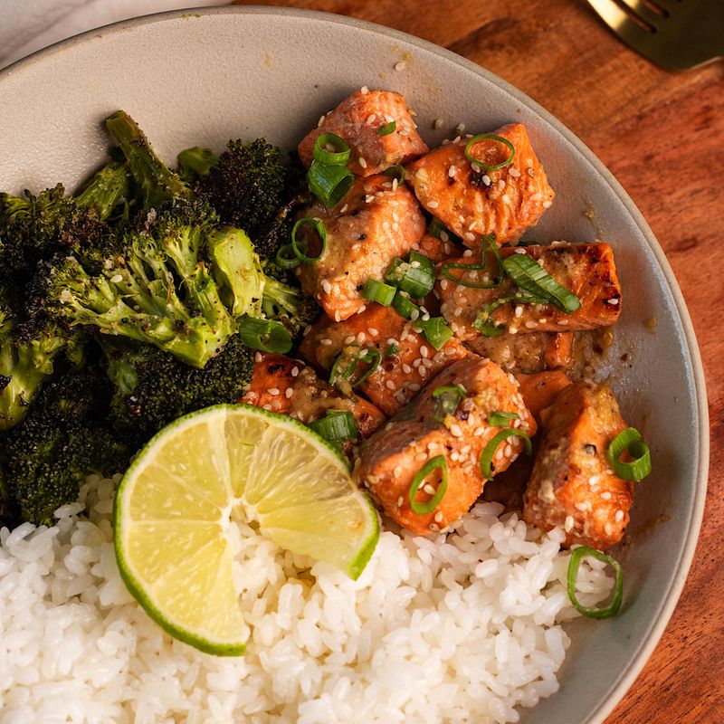 Miso Ginger Salmon Bowls