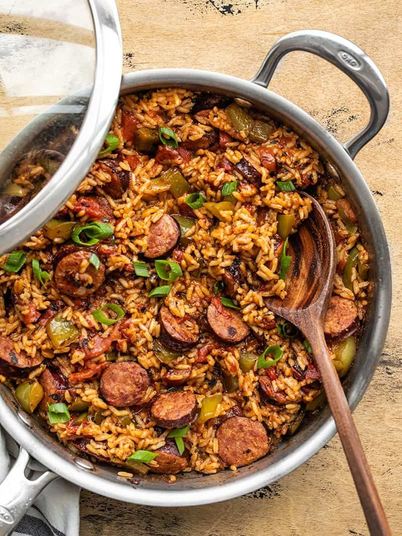 Boudin-Style Rice and Sausage Skillet