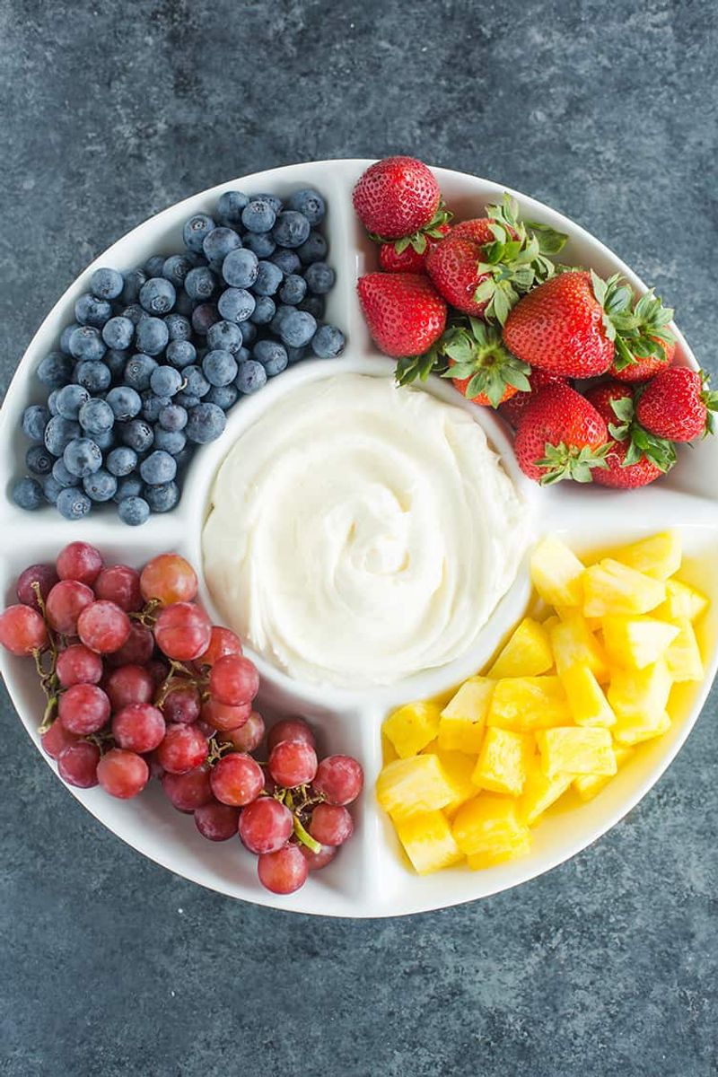 Fruit Tray with a Yogurt Dip