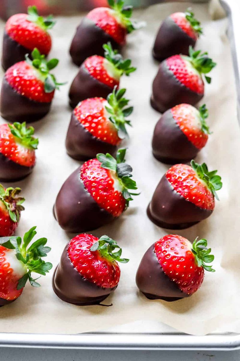Dark Chocolate with Strawberries