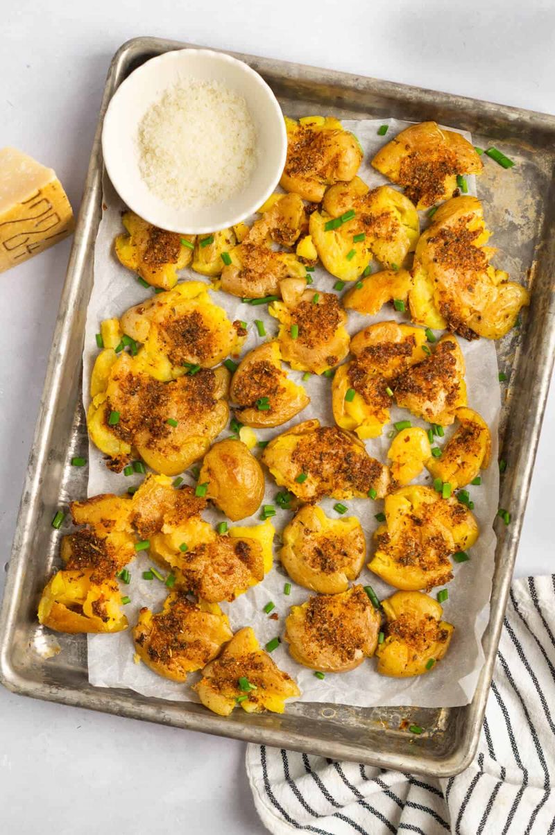 Crispy Parmesan Potato Bites