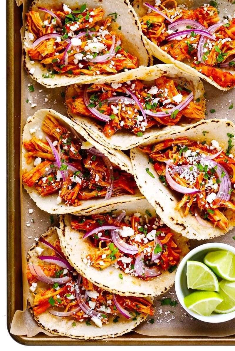 Sheet-Pan Chicken Tinga Tacos