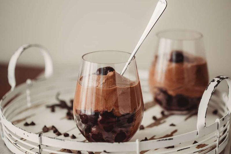 Dark Chocolate Berry Dessert Bowl