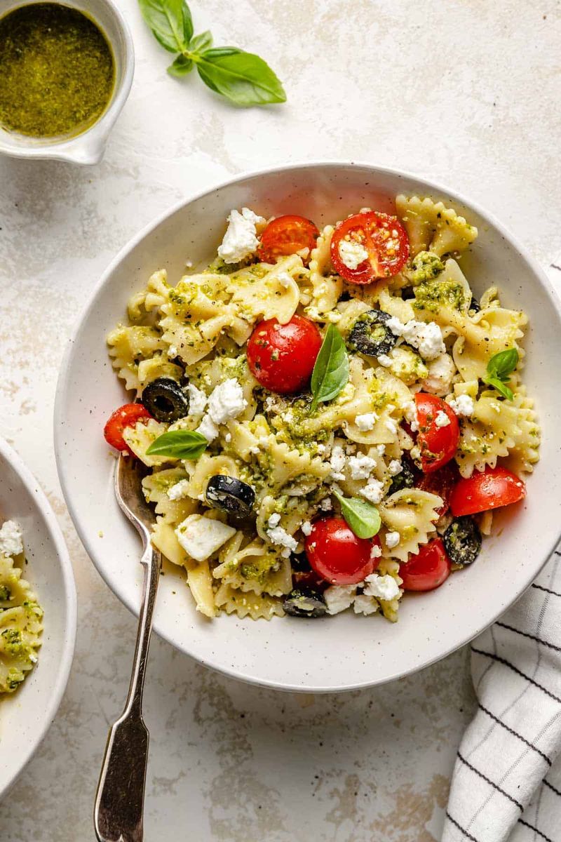 Pesto Pasta With Cherry Tomatoes