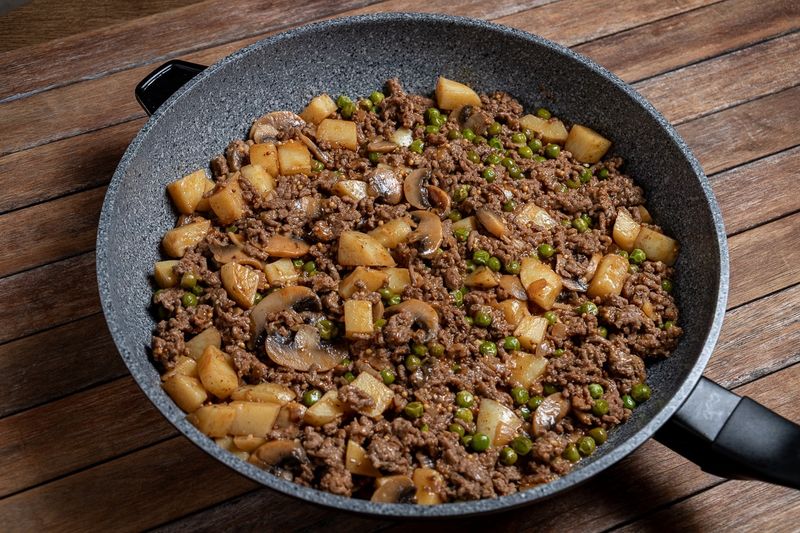 Beef and Potato Stroganoff Skillet