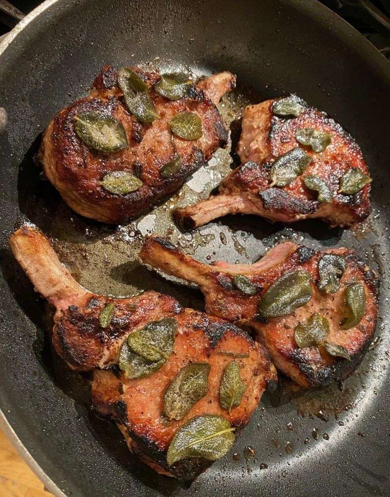 Sage Brown Butter Pork Chops