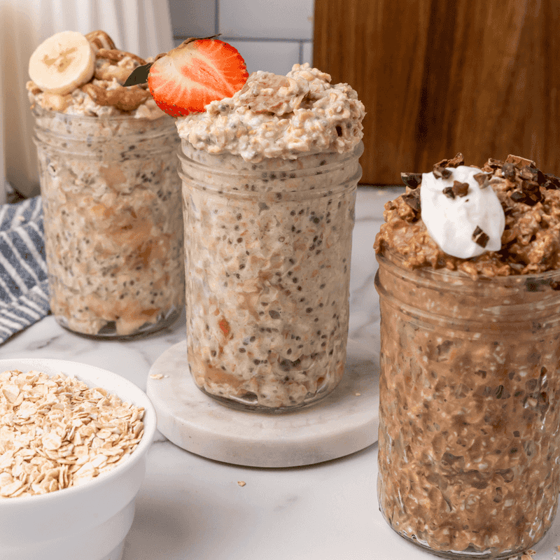 Overnight Oats With Chia, Yogurt, And Fruit