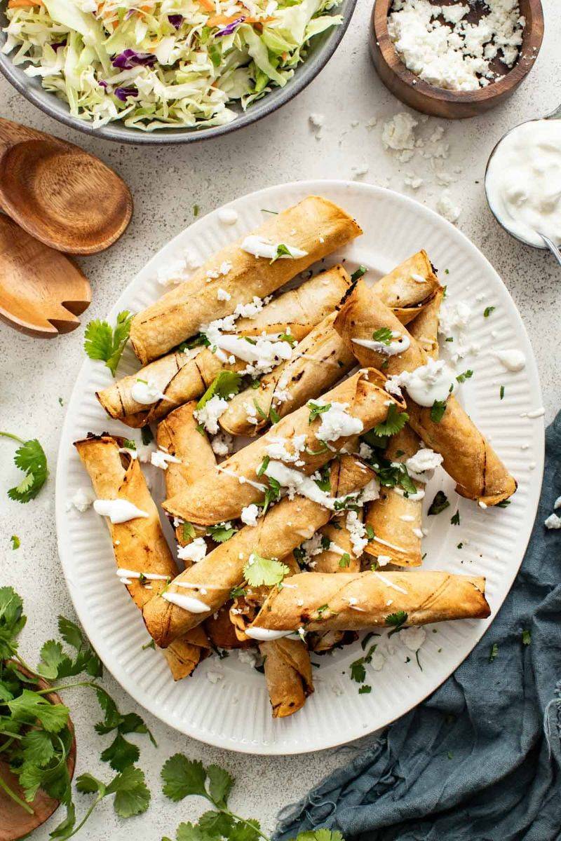 Crispy Chicken Taquitos