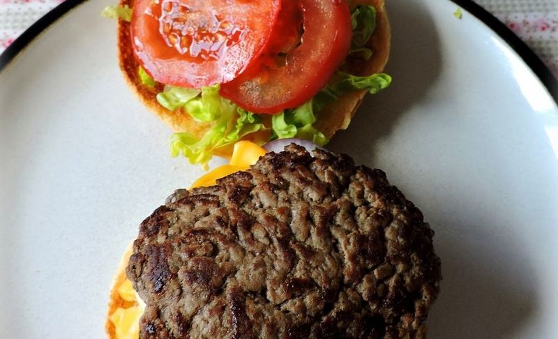 Grey Hamburger Patty