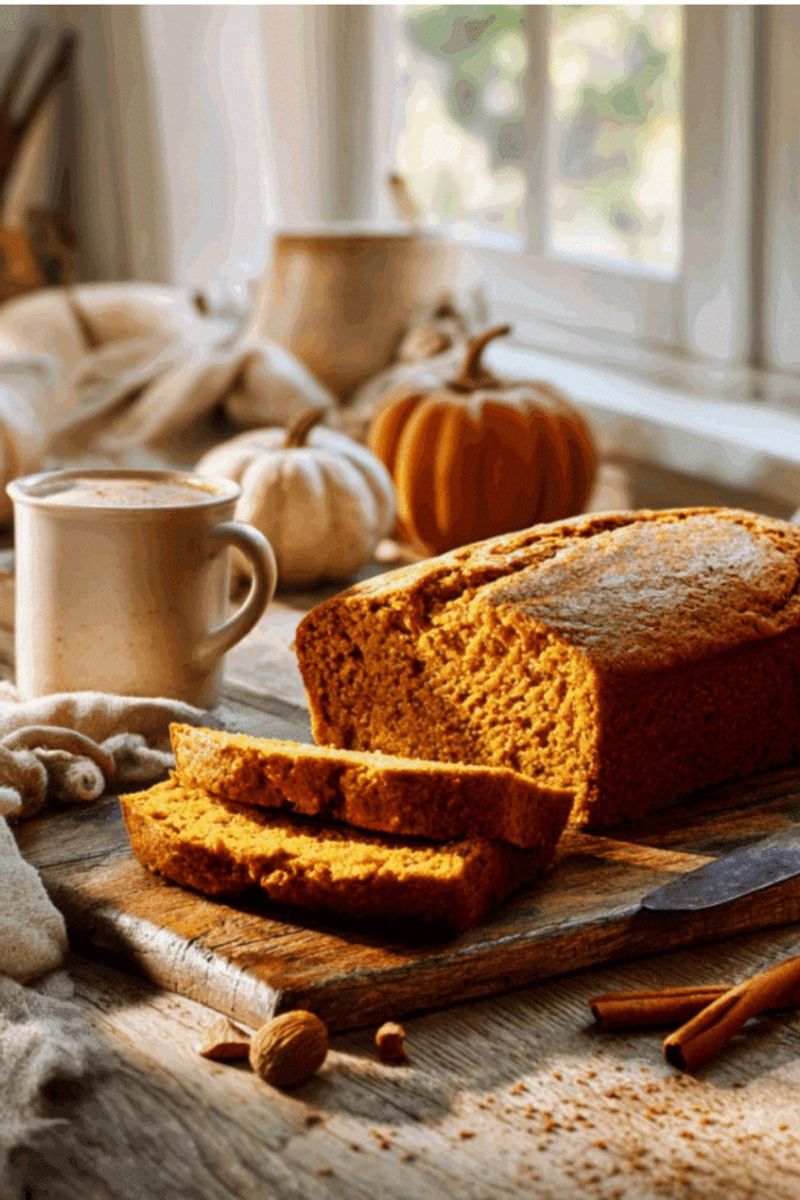 Pumpkin Bread and a Latte