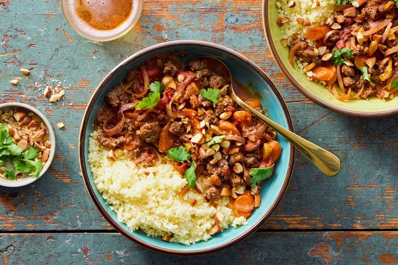 Moroccan-Spiced Beef Couscous Bake
