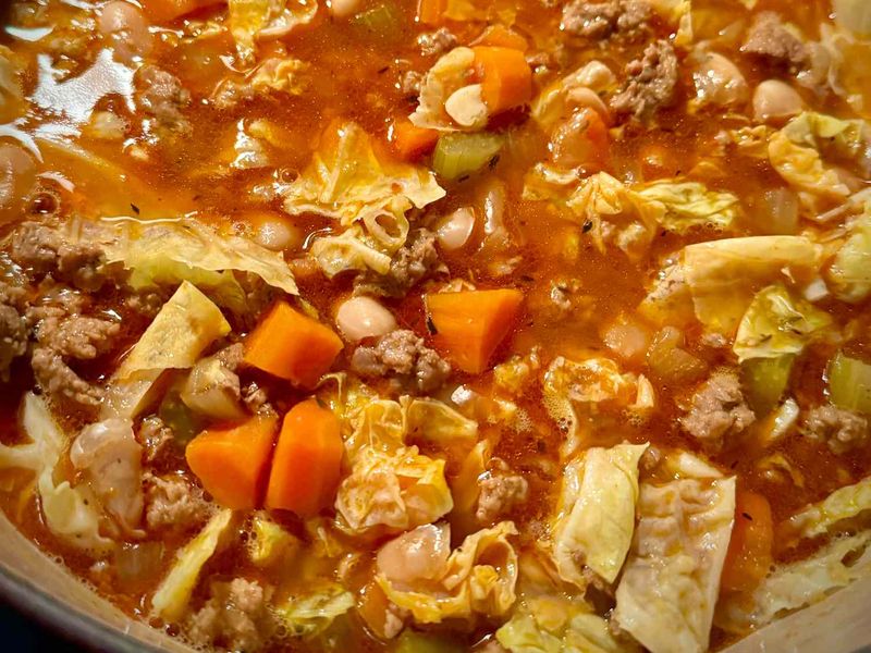 Cabbage Soup (Cozy, Not Diety)
