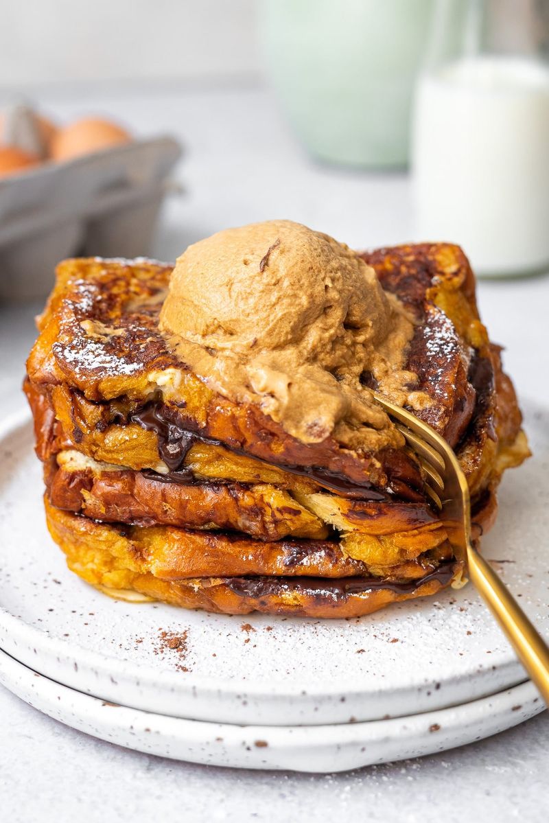 Chocolate Milk French Toast Custard